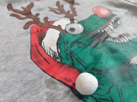 Vianočná mikina t-rex veľ.128, 128