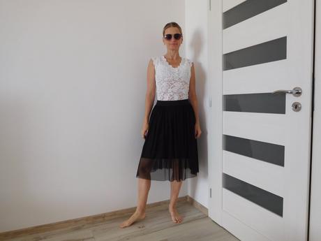 Tylová suknička-38/40v,, 38