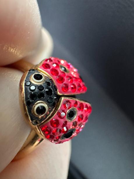 Swarovski - prsteň s lienkou, swarovski