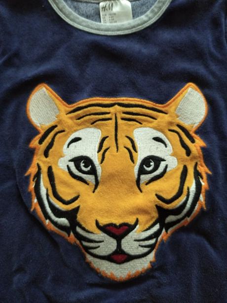 Velúrová mikina h&m, veľ.110/116, h&m,110