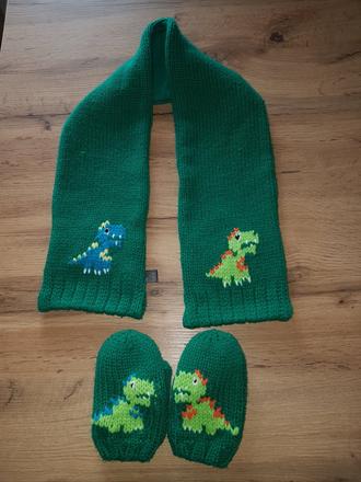 Sal a rukavicky dino 3/6r, next,98