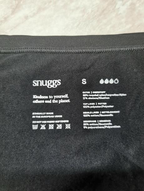 Menštruačné nohavičky snuggs veľkosť s, s
