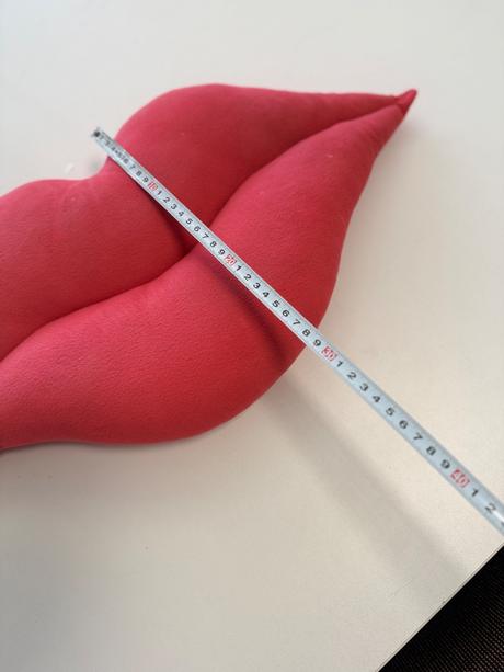 Dekoračný vankúš v tvare pier.,