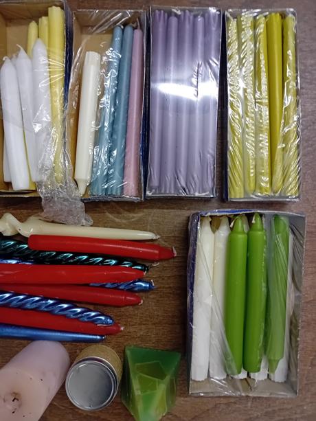 Sviečky - rôzny typy, 