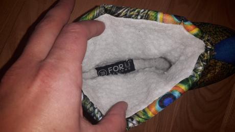 Zateplene topanky - pavi dekor, 38