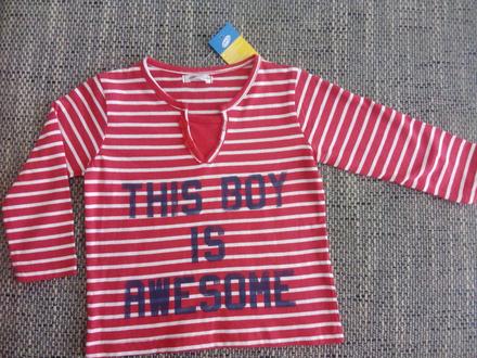 Tricko s dlhym rukavom - nove, pepco,80