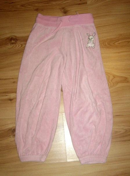 Tepláky so zajačikom, h&m,110