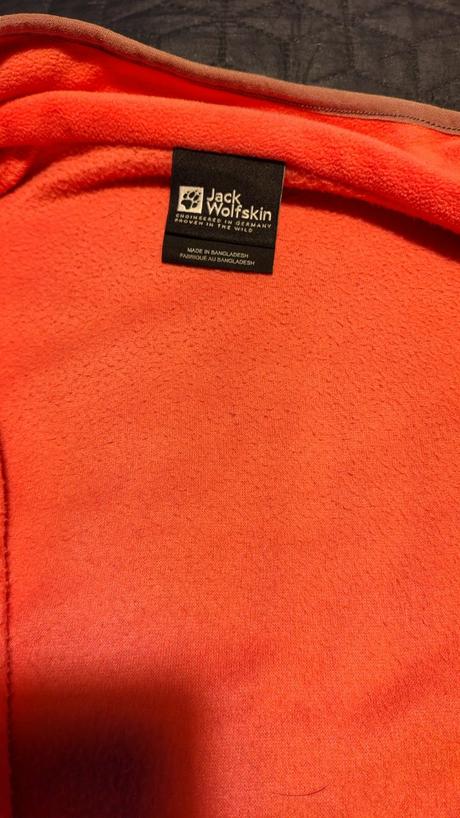 Dievčenská polartec mikina, jack wolfskin,152