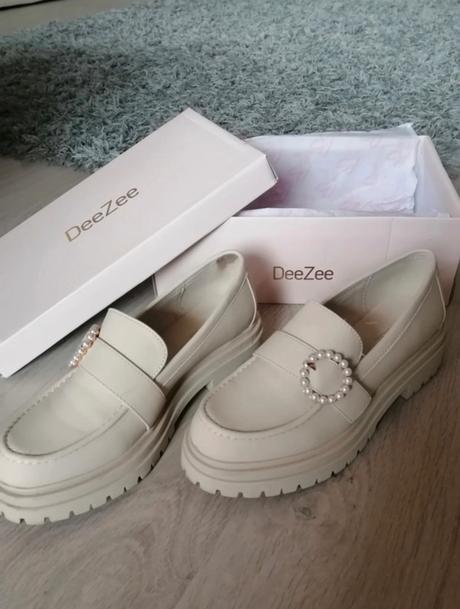 Krémové mokasíny deezee 38, 38