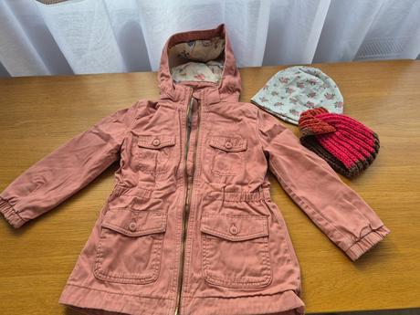 Dievčenský prechodný kabát h&m + darček, h&m,110