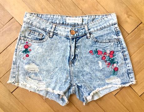 Vyšívané šortky, jane,34