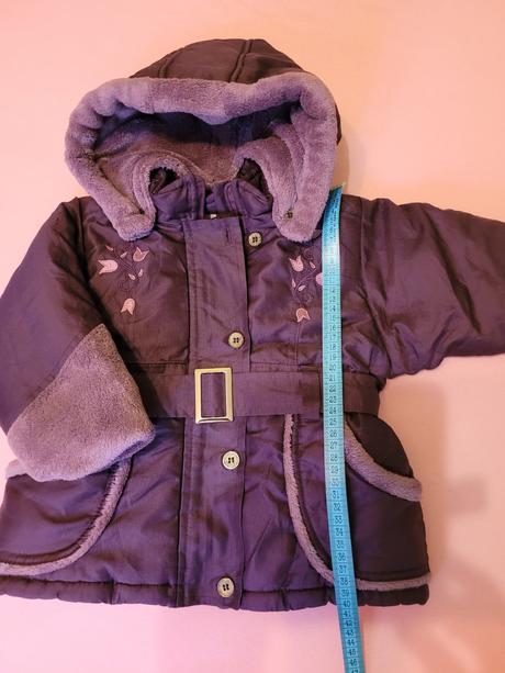 Bunda zimná fialová veľ.80, 80