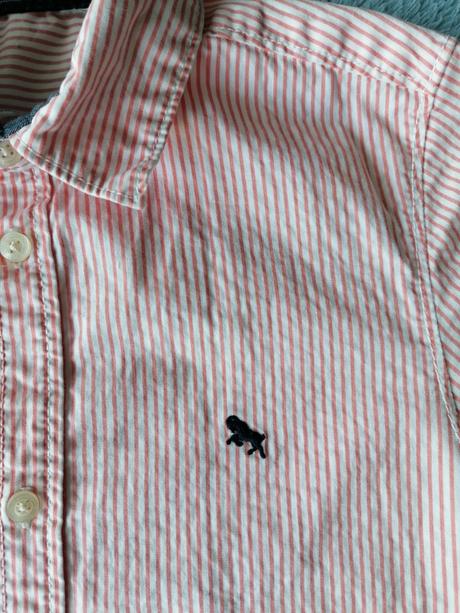 Košeľa jemný pásik, h&m,128