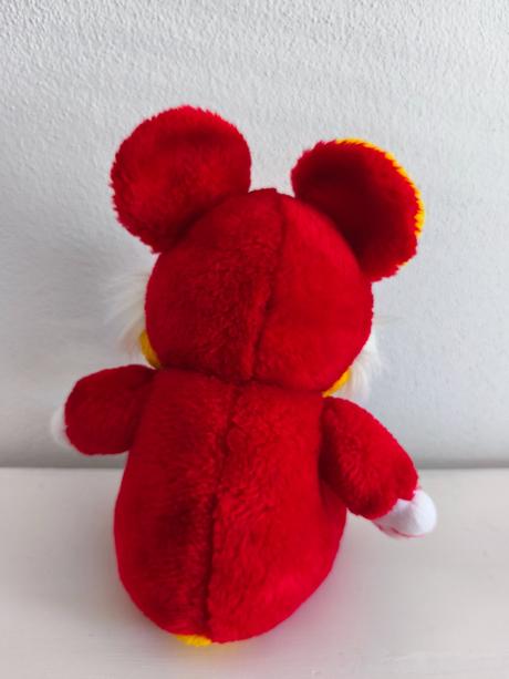Plyšák červený 22 cm, 
