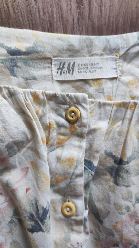 Blúzka s kvetinovou potlačou, h&m,122