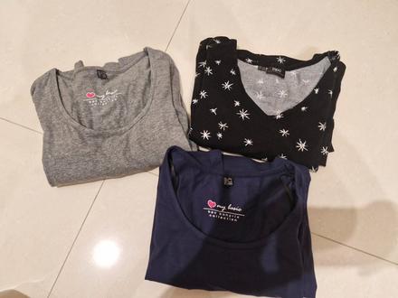 Tri dlhé tričká, bonprix,s