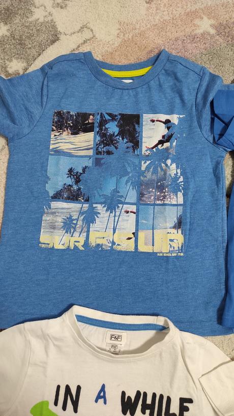 4x tričká v 3/4, f&f,104