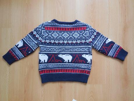Svetrík so zimným motívom, h&m,86