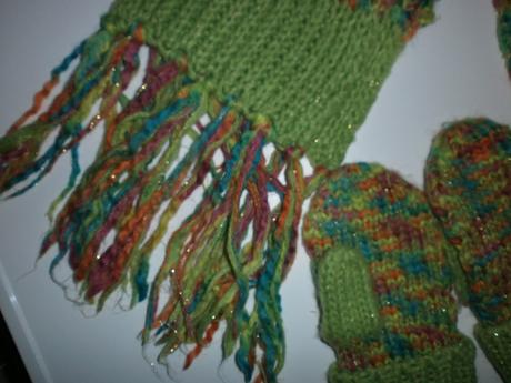 Súprava šál+palčiaky trl, 158