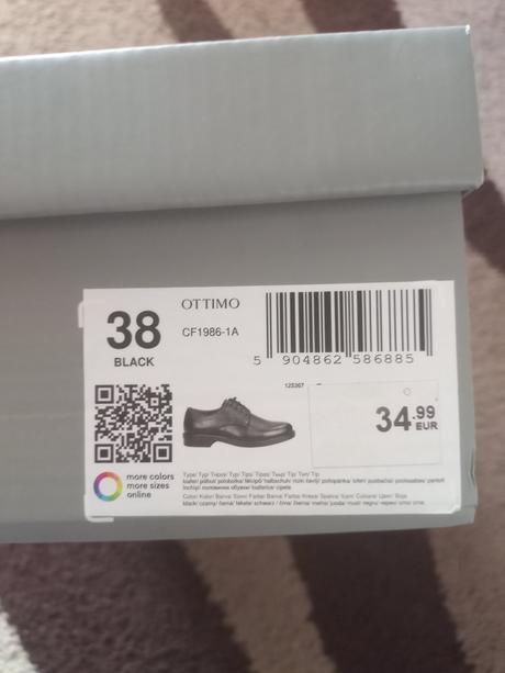 Čierne topánky, 38