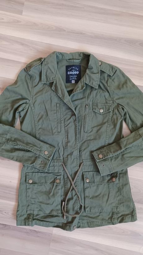 Khaki prechodná bunda, xs