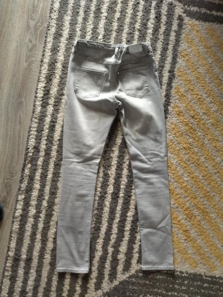 Sivé skinny fit rifle, h&m,152