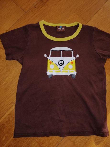 Hnedé bavlnene tričko, 98