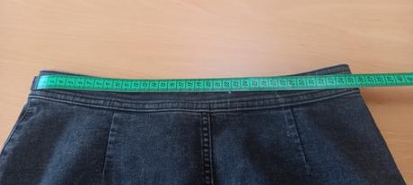 Rifľová sukňa na gombíky, h&m,170