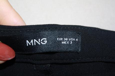 Mango cierne elegantne nohavice, mango,s