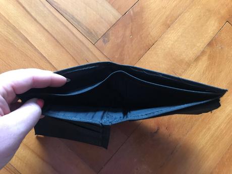 Pánska čierna peňaženka, 