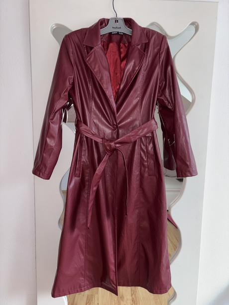 Koženkovy kabát shein s/m, m / s