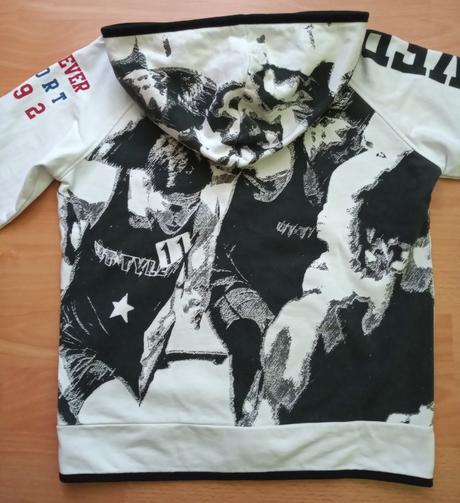 Mikina s potlačou, piazza italia,128