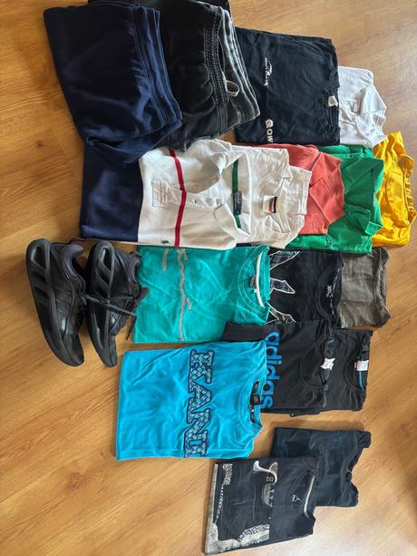 Balík oblečenia xxl a tenisky adidas 46, adidas,46