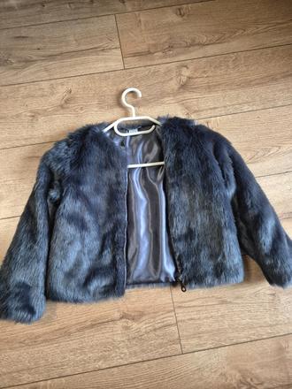 Chlpatý kabát 134/140, lindex,140