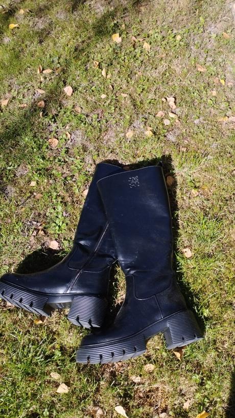 Nové čierne vysoké čižmy nine west (z ccc), nine west,39