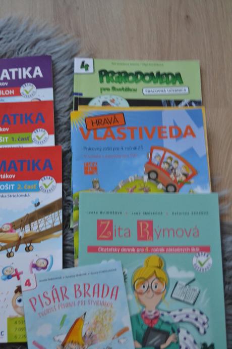 Knižky a pracovné zošity pre 4. ročník zš, od 3e,