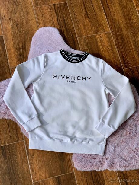 Biela givenchy mikina, xs