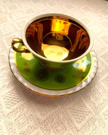 Zlatená porcelánová súprava thun,