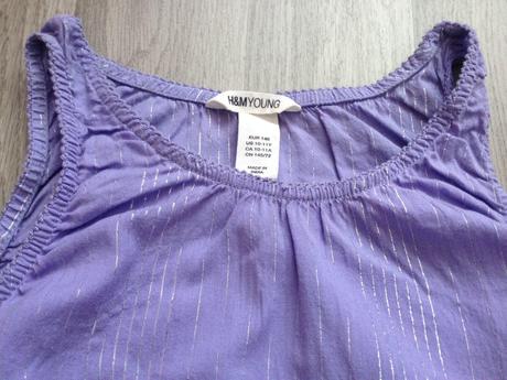 Fialová blúzka, h&m,146