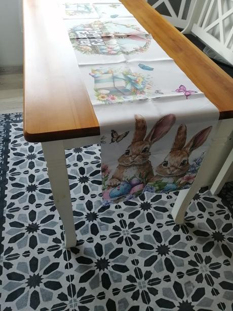 Veľkonočná stola obrus na stol, 