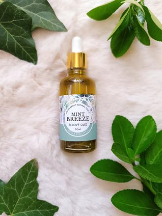 Luhovaný telový olej mäta a eukalyptus 50ml/60ml,