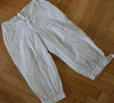 Biele nohavice na 8 r, next,128