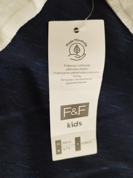 Tričká 3 ks, f&f,146