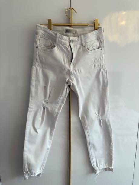 Dámske biele rifle zara, zara,38