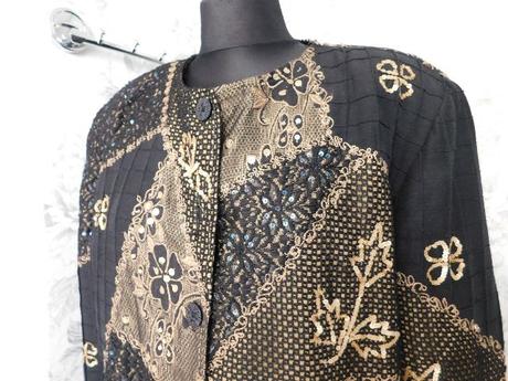 Luxusny glamurny blazer, 48