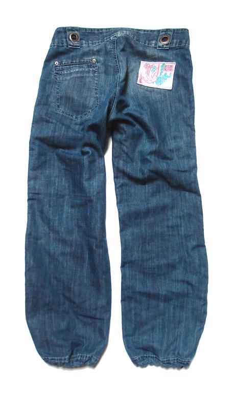 Riflové bermudy - trojštvrťáky, 158