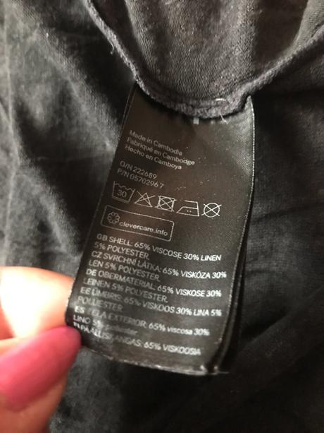 Šaty/tričko - asymetrické , veľ. l, h&m,l