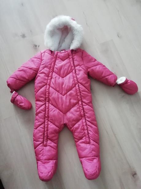 Kombinéza, overal, vytepleny s krásnou  kozusinkou, f&f,80