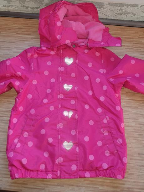 Bodkovana bundicka so srdieckami tchibo, tchibo,98