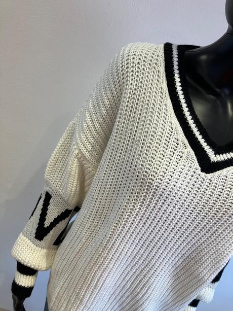 Dámsky sveter maslovo-čierny (uni), l / m / s / xl